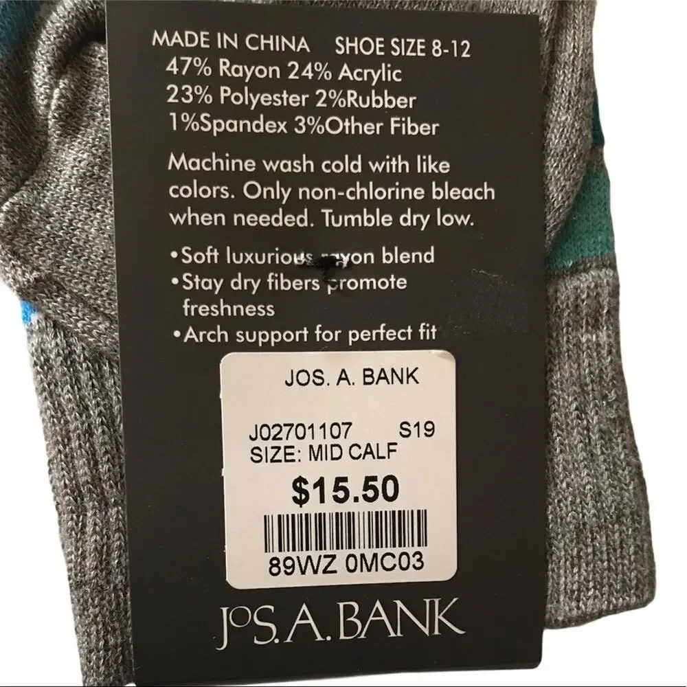 Jos. A. Bank Cow Bow Tie and Argyle Socks Gift Set